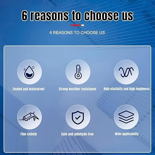 Waterproof Silicone Sealant for Roof & Leak Repair