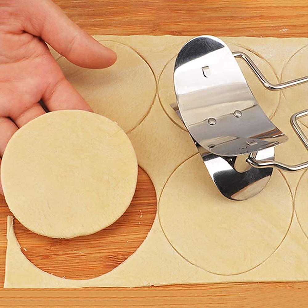 Stainless Steel Dumpling Maker & Round Dough Skin Cutter