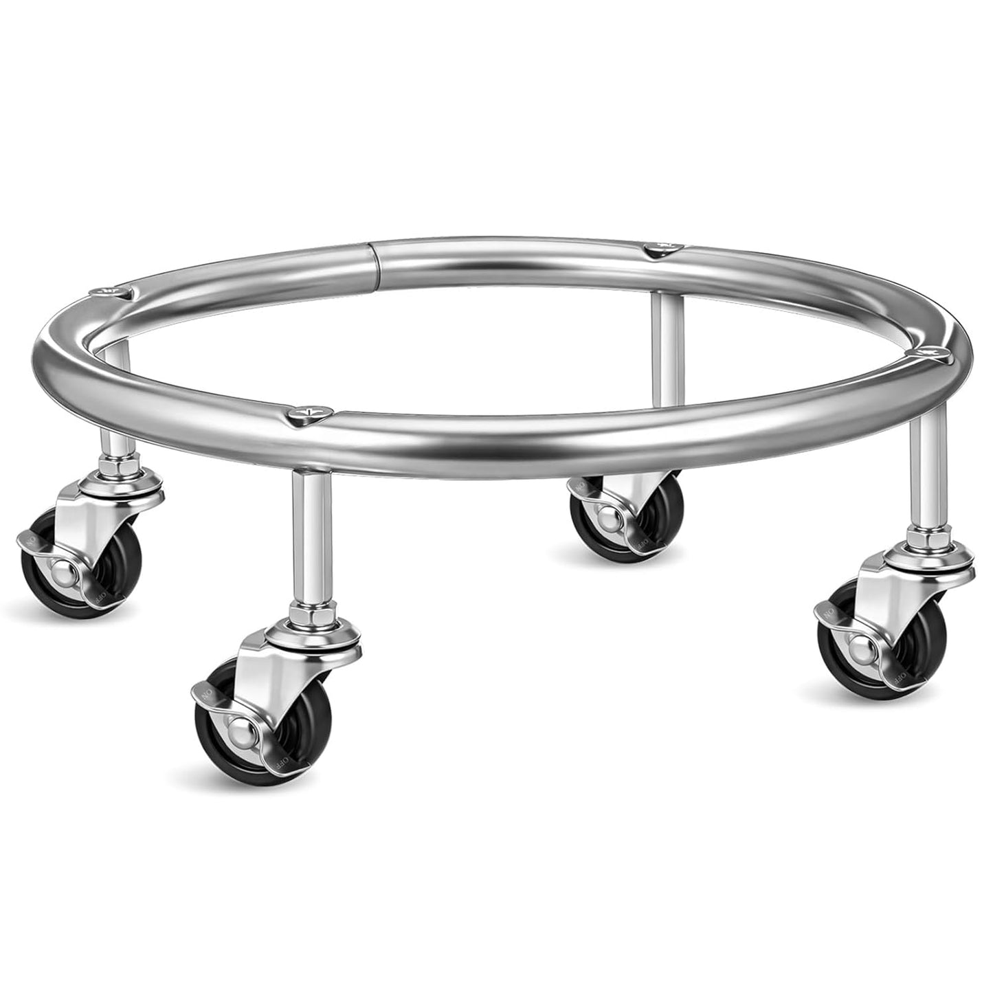 Stainless Steel Gas Cylinder Trolley Stand with 4 Wheels
