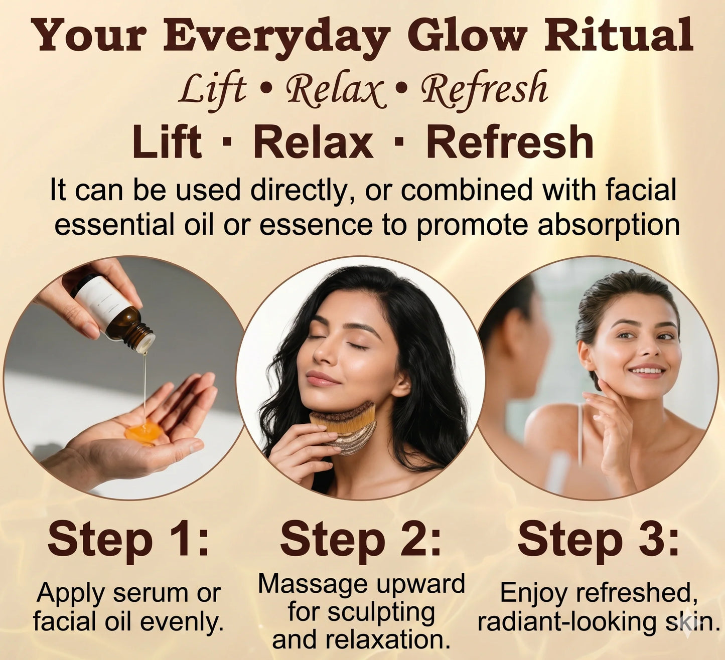 FaceSculpt™– Lymphatic Sculpting Brush | Depuffing & Facial Contouring | Jawline & Glow Enhancement