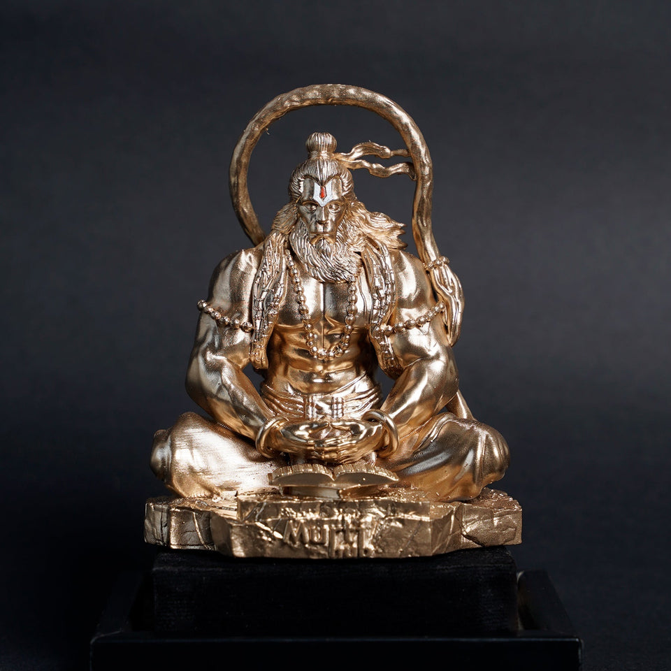 Pavan Sut Hanuman Ji — The Road Guardian | Pure White Finish | Car Dashboard Idol