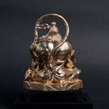 Pavan Sut Hanuman Ji — The Road Guardian | Copper Gold Finish | Car Dashboard Idol