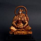 Pavan Sut Hanuman Ji — The Road Guardian | Matte Finish | Seated Blessing Idol for Car Dashboard