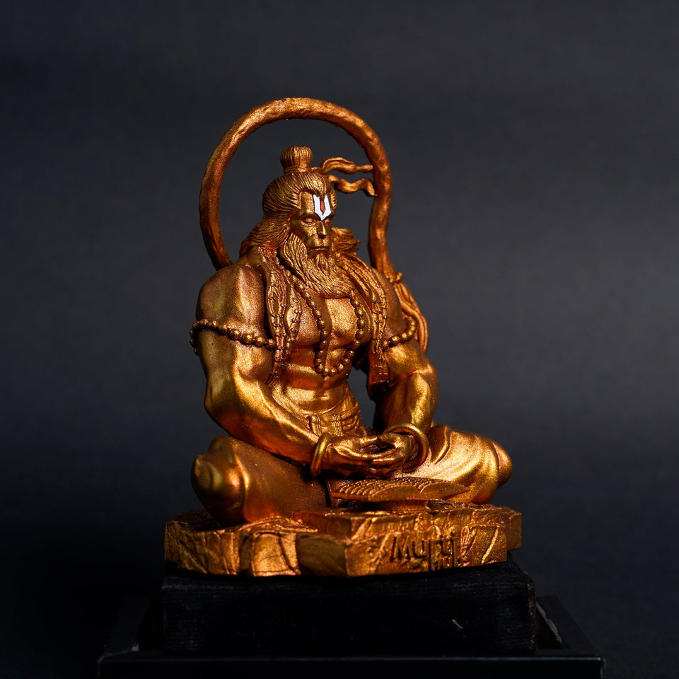 Pavan Sut Hanuman Ji — The Road Guardian | Sacred Orange Finish | Car Dashboard Idol