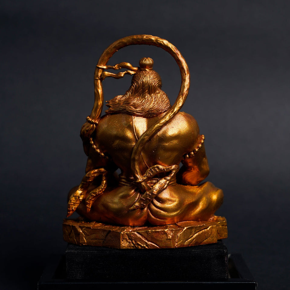 Pavan Sut Hanuman Ji — The Road Guardian | Sacred Orange Finish | Car Dashboard Idol