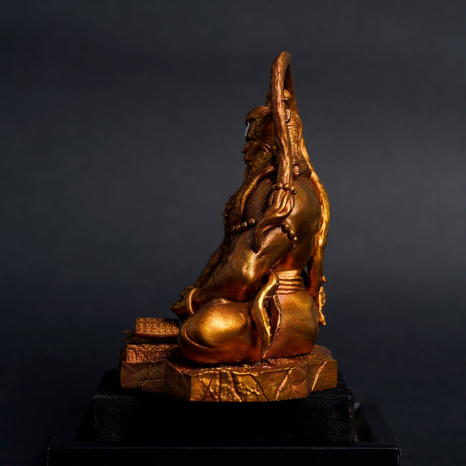 Pavan Sut Hanuman Ji — The Road Guardian | Sacred Orange Finish | Car Dashboard Idol