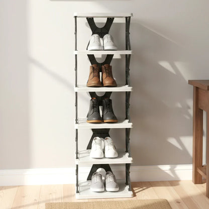 6 Layer Shoe Rack Stand – Space Saving Rectangle Organizer