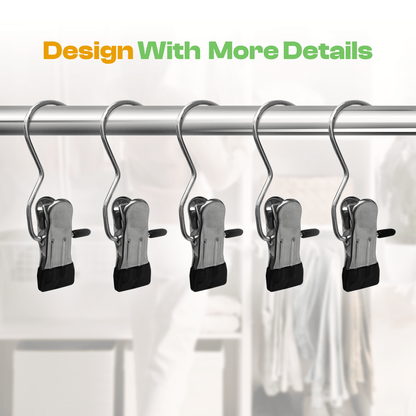 Multi-Purpose Stainless Steel Hanging Clips