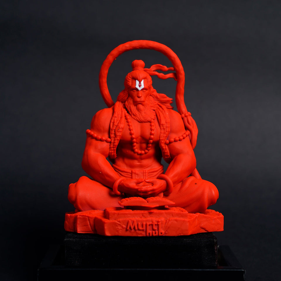 Pavan Sut Hanuman Ji — The Road Guardian | Sacred Orange Finish | Car Dashboard Idol