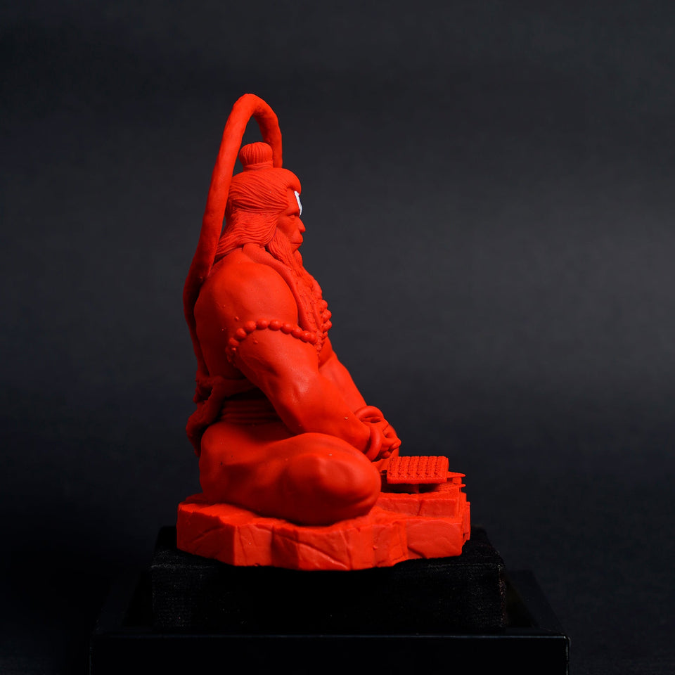 Pavan Sut Hanuman Ji — The Road Guardian | Pure White Finish | Car Dashboard Idol