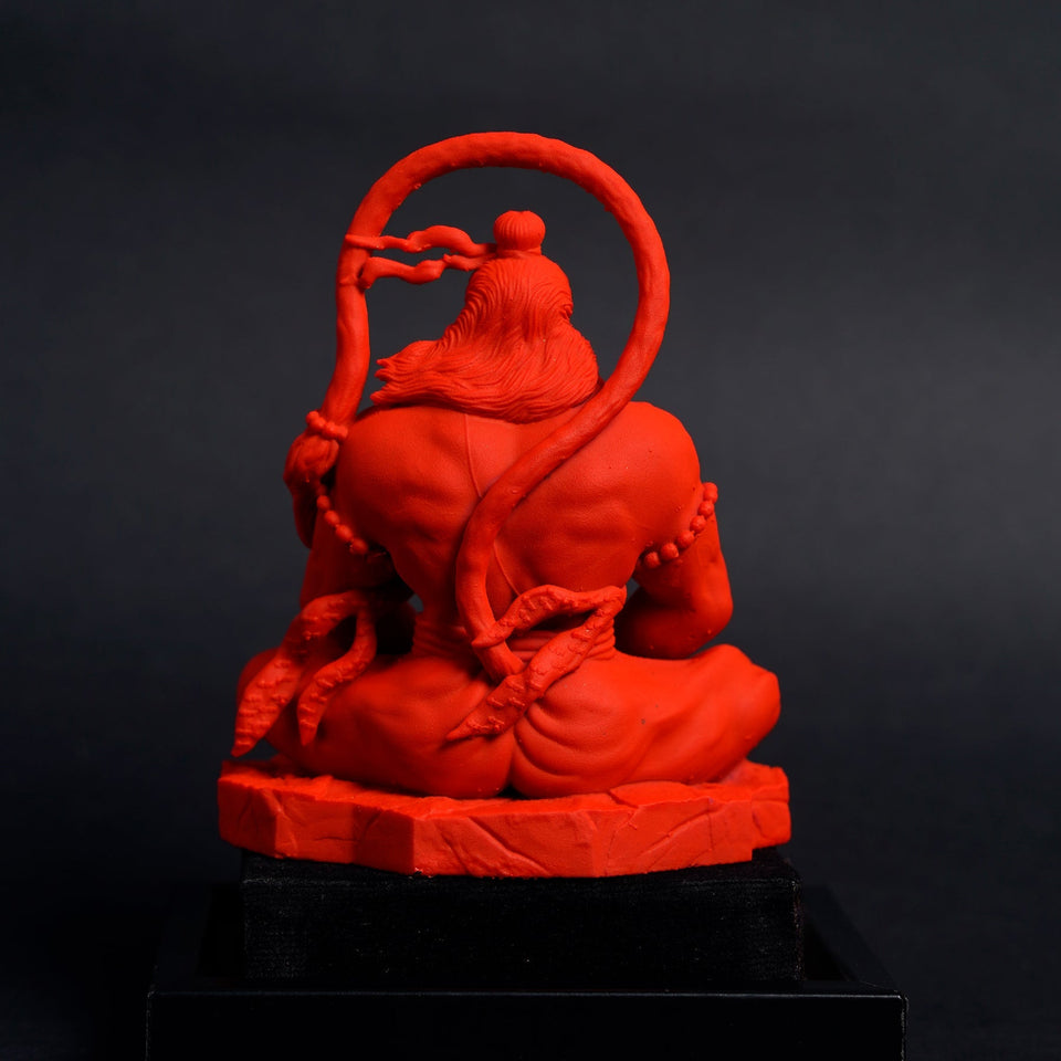 Pavan Sut Hanuman Ji — The Road Guardian | Seated Blessing Pose | Car Dashboard Idol
