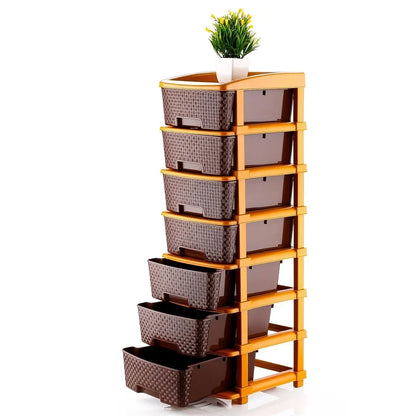 7-Layer Plastic Storage Drawer Organizer – Durable & Spacious