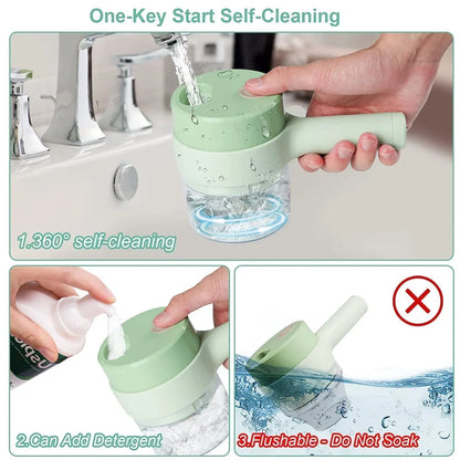 Electric Vegetable Cutter – 4-In-1 Handheld Slicer