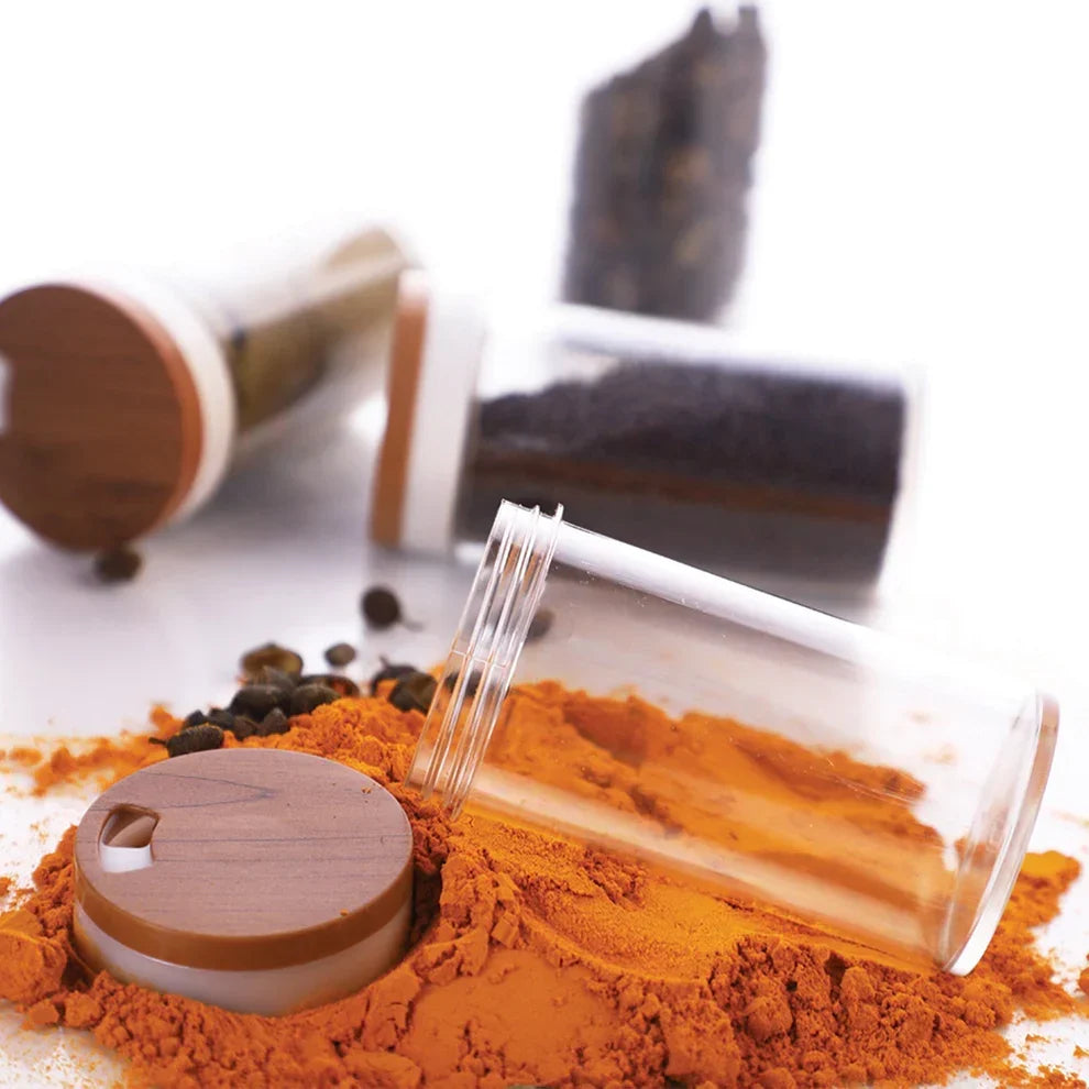 Plastic Spice Rack – 8-Jar Revolving Organizer