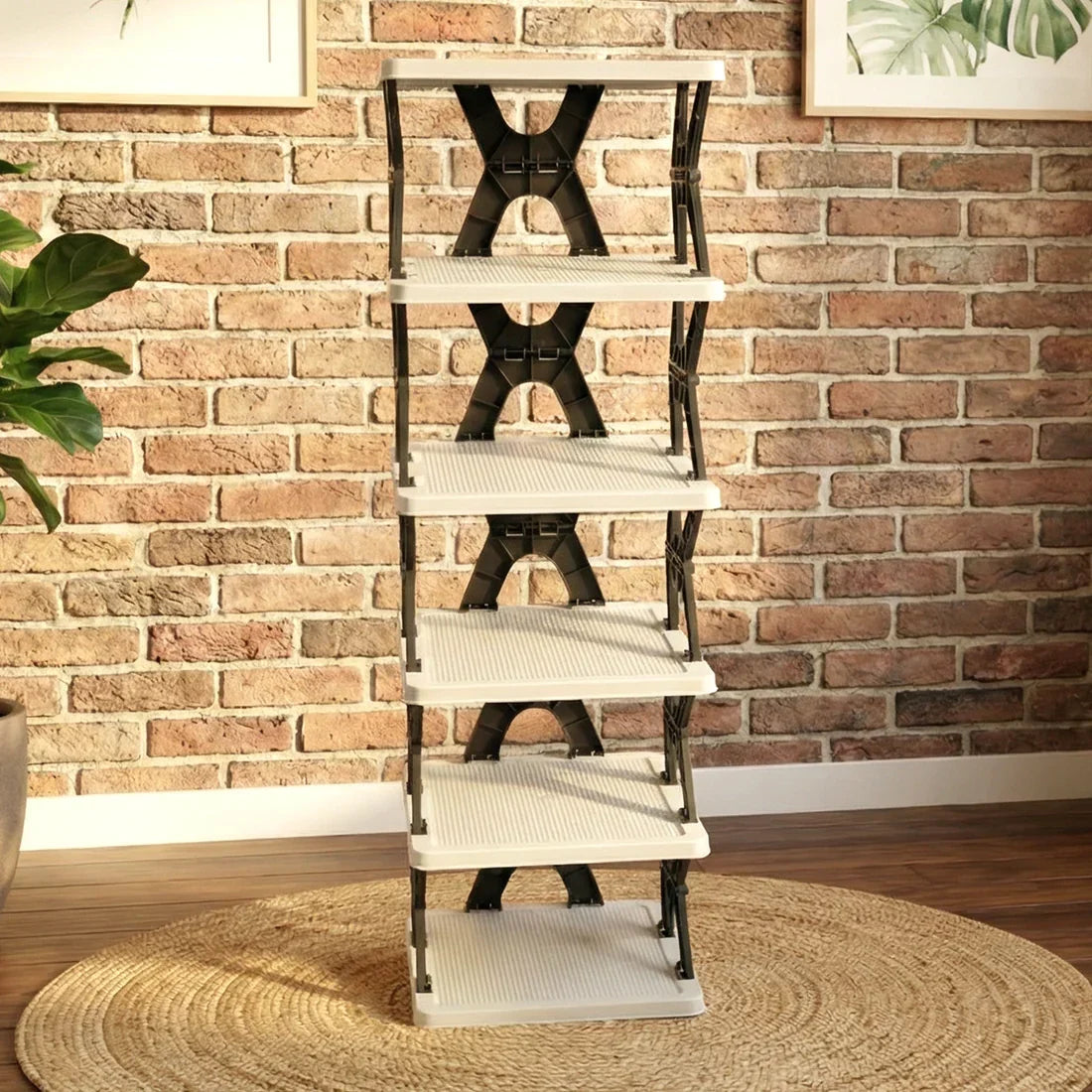6 Layer Shoe Rack Stand – Space Saving Rectangle Organizer