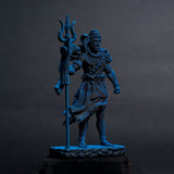Shiva — The Protector | Standing Mahadev Idol for Car Dashboard | Blue