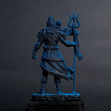 Shiva — The Protector | Standing Mahadev Idol for Car Dashboard | Antique Gold