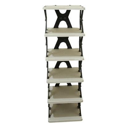 6 Layer Shoe Rack Stand – Space Saving Rectangle Organizer