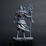Shiva — The Protector | Standing Mahadev Idol for Car Dashboard | Khakhi