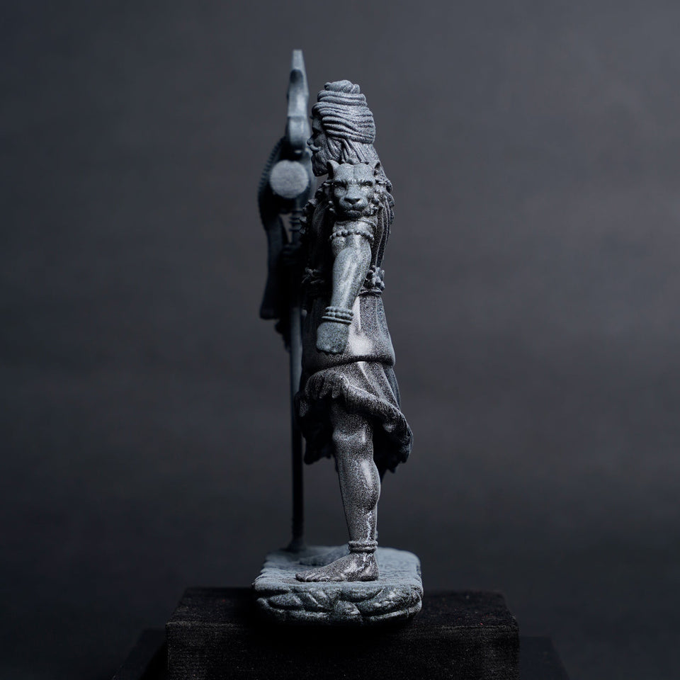 Shiva — The Protector | Standing Mahadev Idol for Car Dashboard | Blue