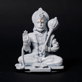 Lord Hanuman Ji — Seated Blessing Idol | Copper Gold Finish | Car Dashboard