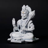 Lord Hanuman Ji — Seated Blessing Idol | Gold Finish | Car Dashboard