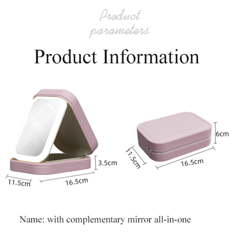 Cosmetic Organizer with LED Mirror