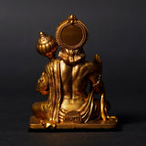 Lord Hanuman Ji — Seated Blessing Idol | Gold Finish | Car Dashboard