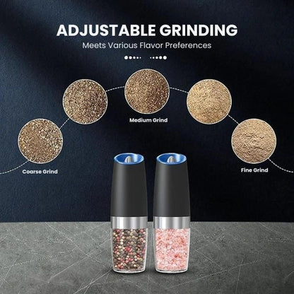 GlowGrind™ – Hands-Free Spice Grinder | LED Precision | One-Hand Operation