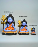 Baal Shiva Idol — The Serene Meditator | Hand-Painted, 7 cm | Car Dashboard & Home