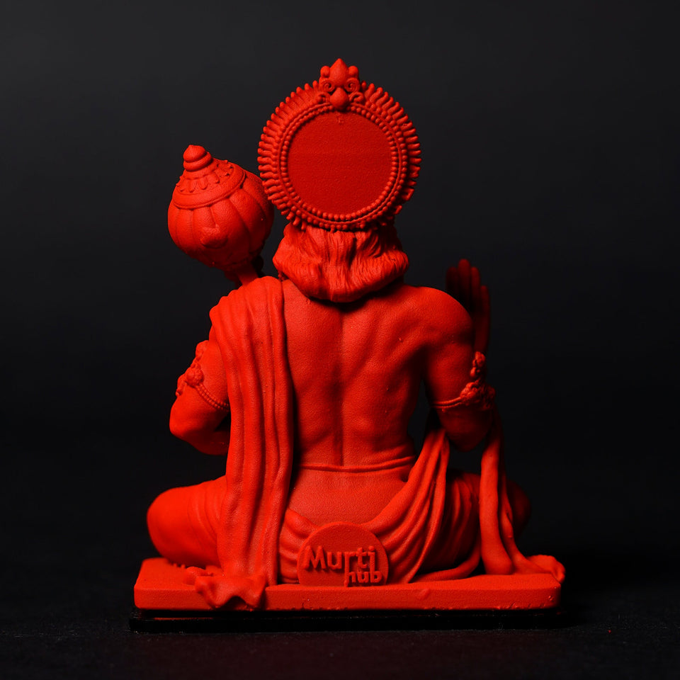 Lord Hanuman Ji – Seated Blessing Idol | Car Dashboard | Murtihub