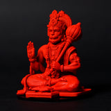 Lord Hanuman Ji — Seated Blessing Idol | Gold Finish | Car Dashboard