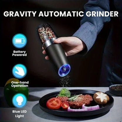 GlowGrind™ – Hands-Free Spice Grinder | LED Precision | One-Hand Operation