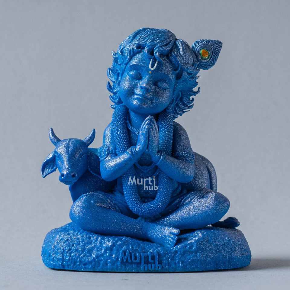 Baal Krishna with Cow 8 cm