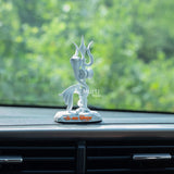 Shiva's Trishul Damru — Om Namah Shivay | Hand-Painted Resin Idol for Car Dashboard