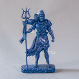Shiva — The Protector | Standing Mahadev Idol for Car Dashboard | Blue