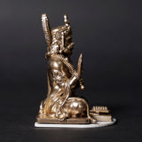 Lord Hanuman Ji — Seated Blessing Idol | Gold Finish | Car Dashboard