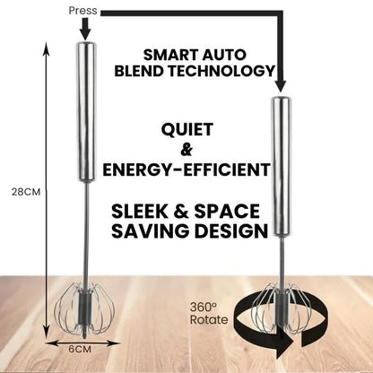 BlendPro™ – Press & Whisk | No Electricity | Everyday Kitchen Essential