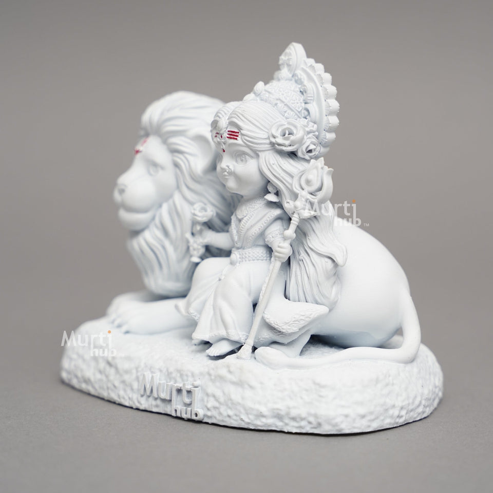 Baal Durga Maa with Lion – Car Dashboard Idol