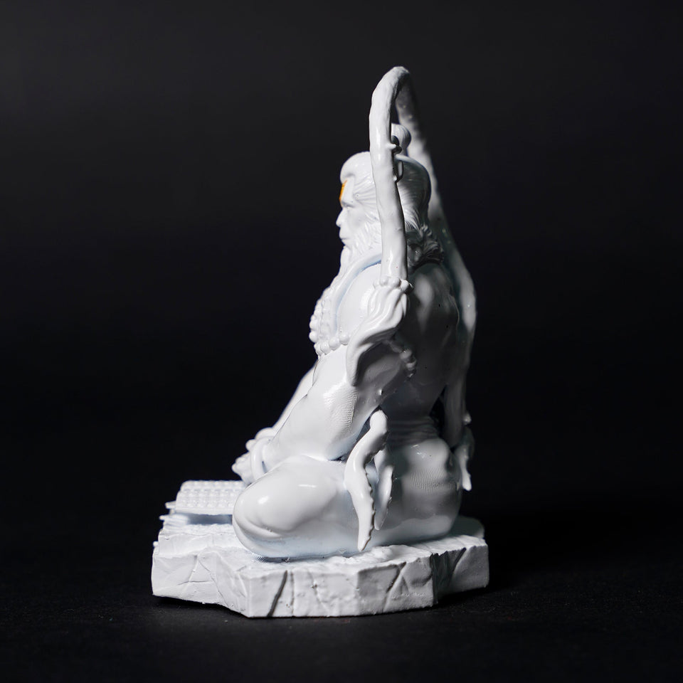 Pavan Sut Hanuman Ji — The Road Guardian | Matte Finish | Seated Blessing Idol for Car Dashboard