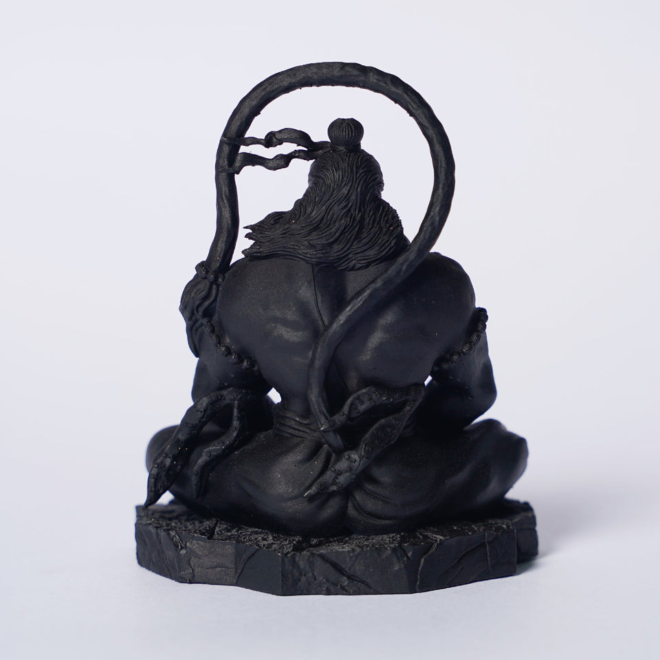 Pavan Sut Hanuman Ji — The Road Guardian | Matte Finish | Seated Blessing Idol for Car Dashboard