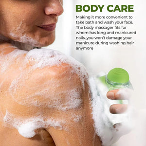 Silicone Bath Brush – Massage & Shampoo Dispenser For Shower
