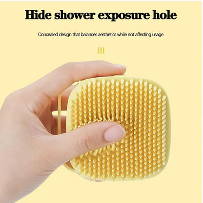 Silicone Bath Brush – Massage & Shampoo Dispenser For Shower