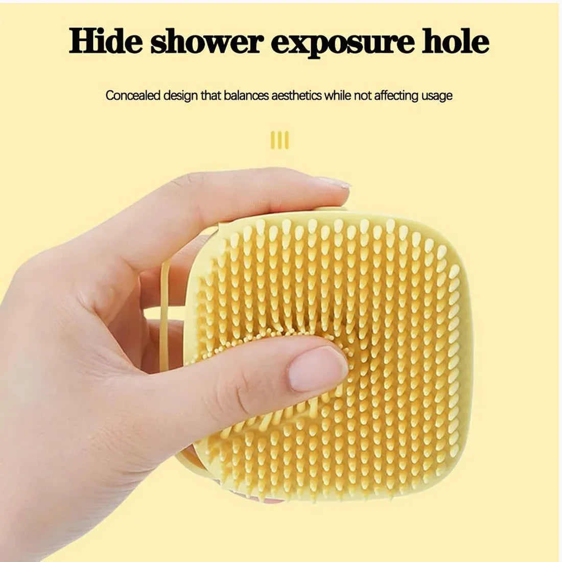 Silicone Bath Brush – Massage & Shampoo Dispenser For Shower