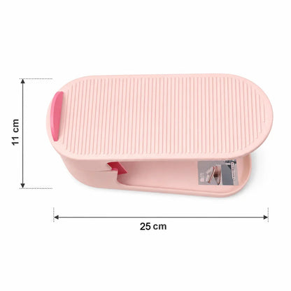 Adjustable Shoe Storage Rack – Space-Saving & Stackable Design