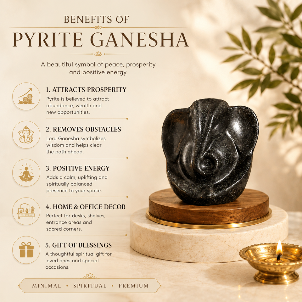 Pyrite Ganesha Ji Idol