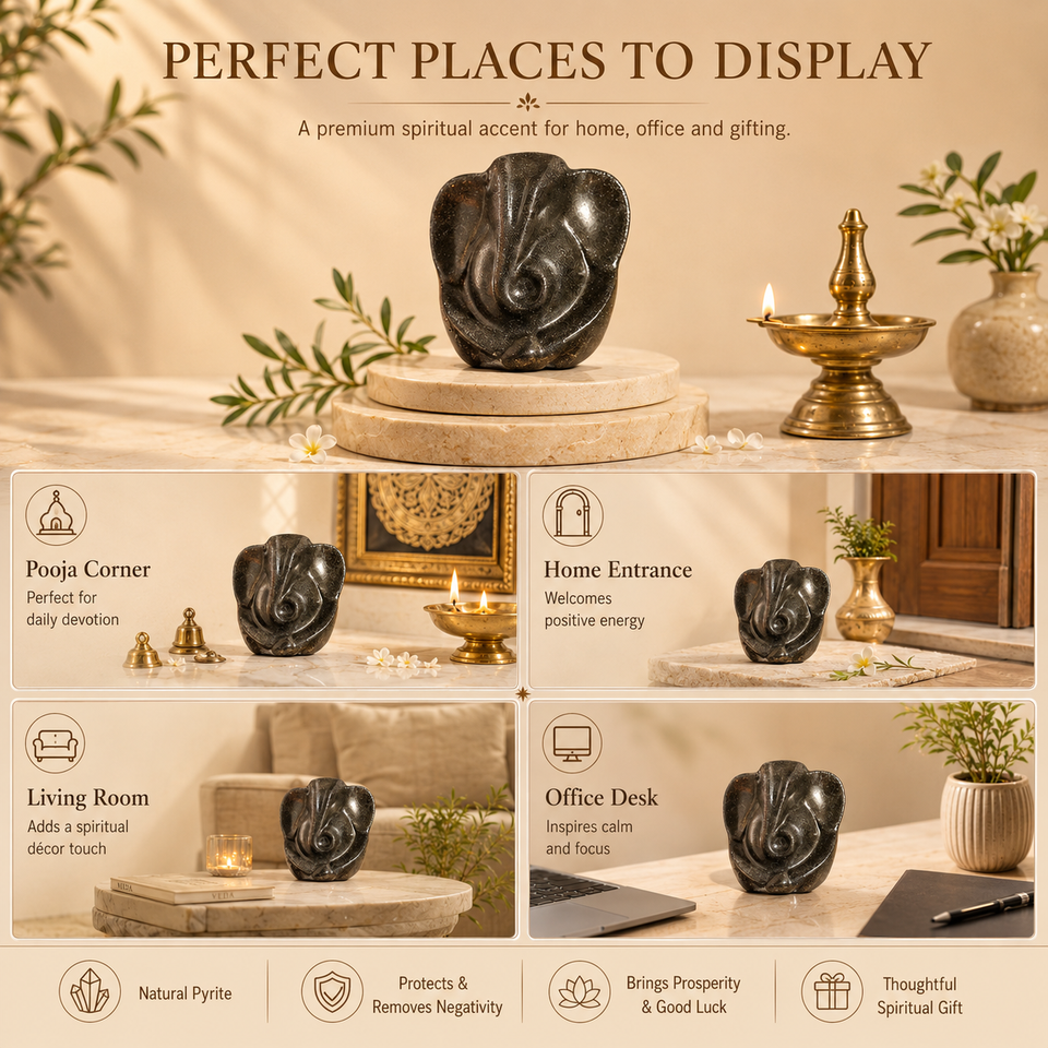 Pyrite Ganesha Ji Idol
