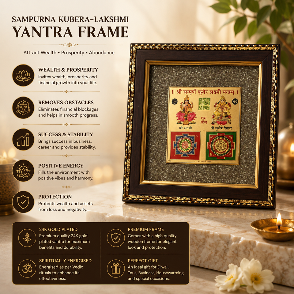 Sampurna Kubera-Lakshmi Yantra Frame