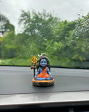Baal Shiva Idol — The Serene Meditator | Hand-Painted, 7 cm | Car Dashboard & Home