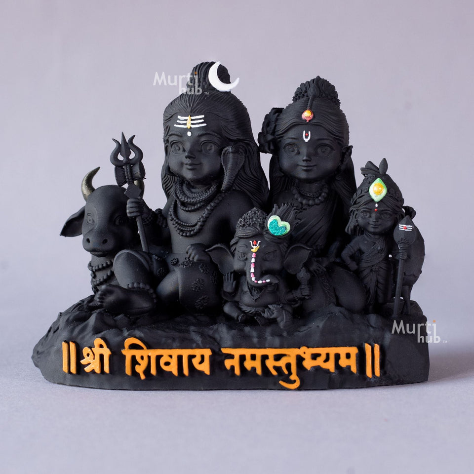 Shiv Parivar — Divine Harmony | Shiva, Parvati, Ganesha, Kartikeya & Nandi | Car Dashboard